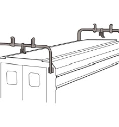 REMOVABLE OVERHEAD LADDER RACK